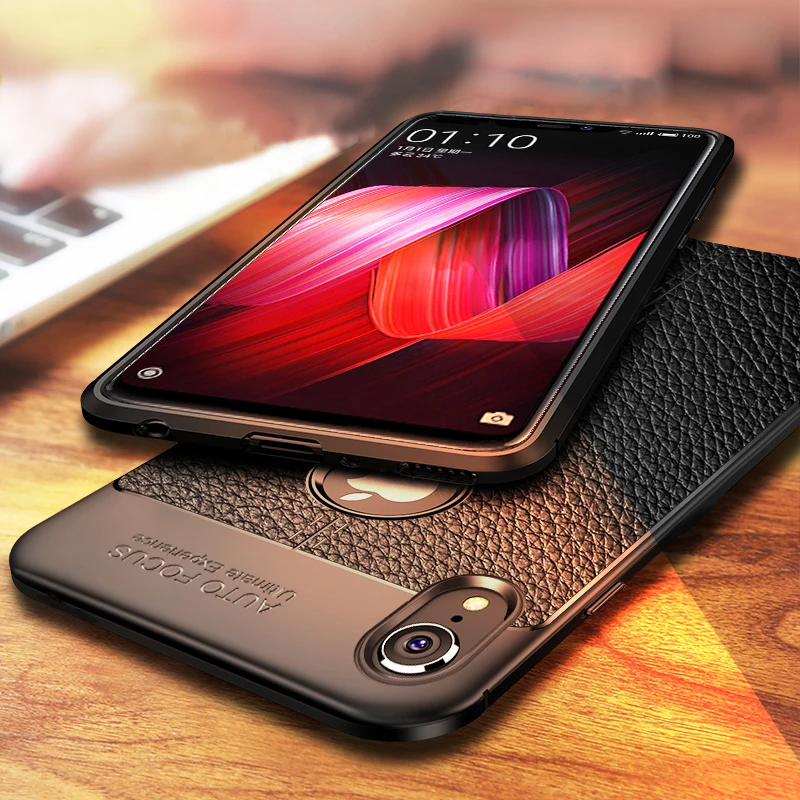 VOVTA Ультратонкий Мягкий силиконовый кожаный чехол для iPhone XR полное покрытие XS X MAX