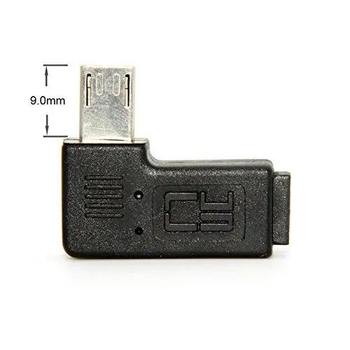 Удлинитель для кабеля CY 9 мм 90 градусов прямоугольный Micro USB 3. 0 5pin Папа мама|Кабели