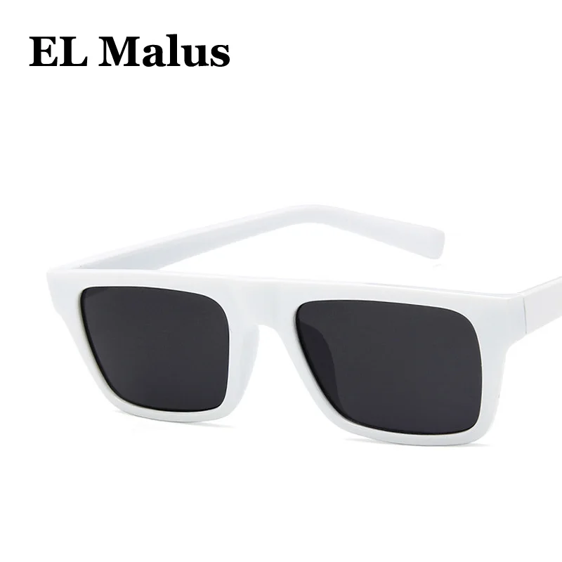 [EL Malus]Retro UV400 Sunglasses Square Thin Frame Women Famous Brand Designer Black Pink Red Lens Mirror Sun Glasses Female | Аксессуары