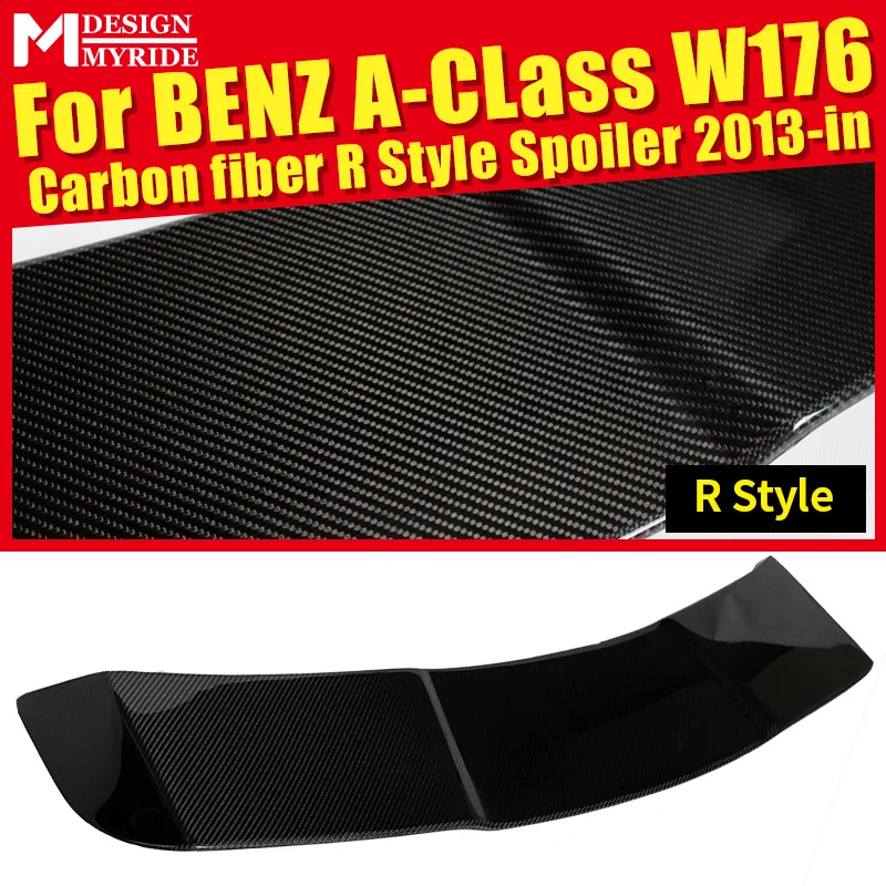 Для Mercedes Benz A Class W176 A180 A200 A250 Sports R Style спойлер заднего багажника из углеродного