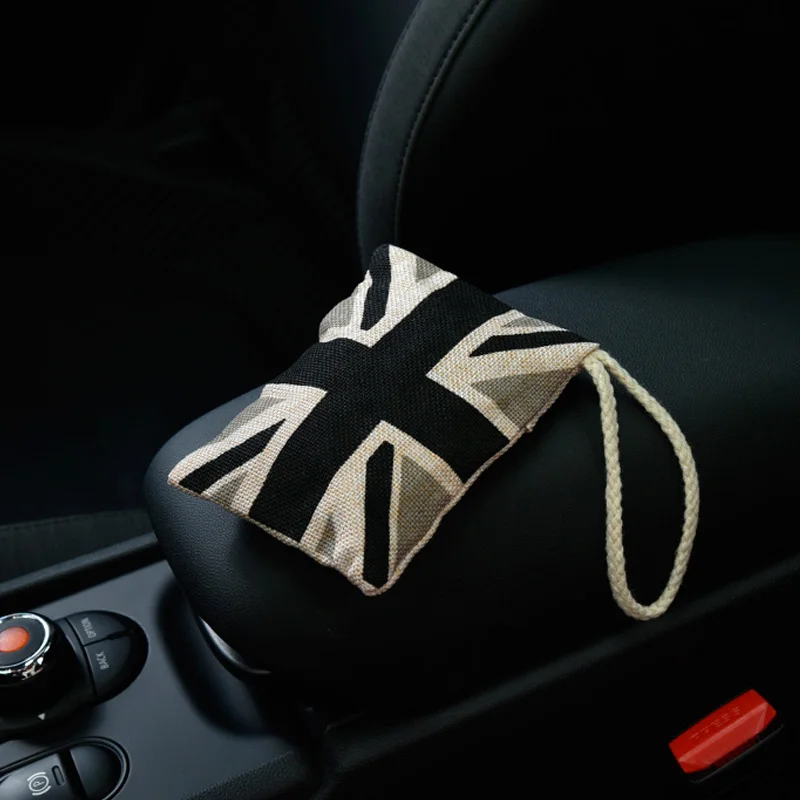 1Pc Union Jack Style Car Bamboo Charcoal Activated Carbon Air Freshener Odor Deodorant Bag For Mini Cooper JCW One S Styling | Автомобили