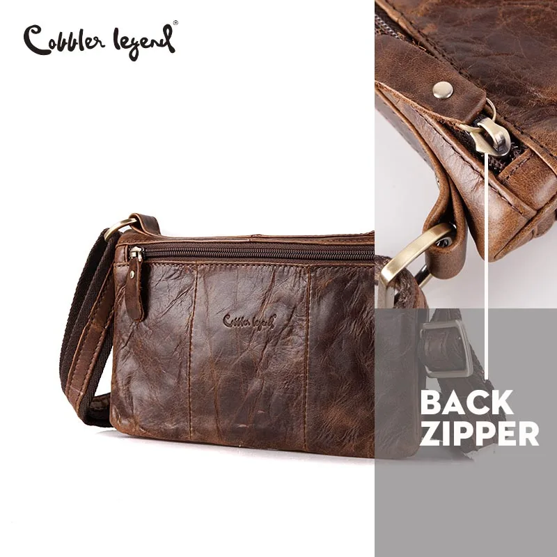 Сапожник Легенда простые мужские из натуральной кожи Crossbody сумка маленький
