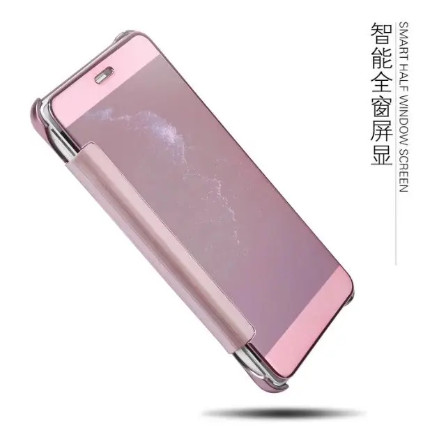 Для huawei p10 lite роскошные покрытие зеркало clear view тонкий флип hard case cover | Мобильные