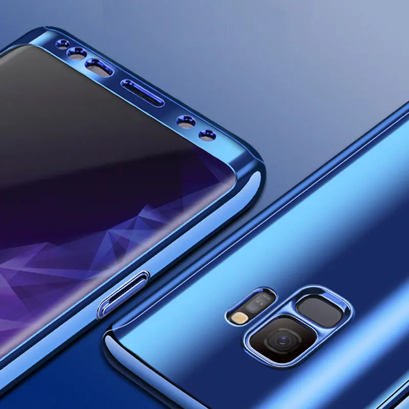 Для samsung Galaxy S9/S9 плюс Чехол 360 полная защита тела телефон случаях + Экран протектор