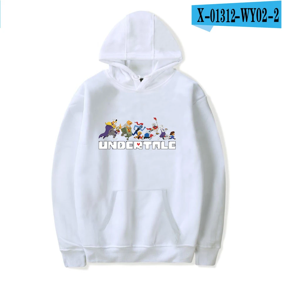 white Новая мода Undertale толстовка с капюшоном для мужчин/женщин Модный повседневный Уличная пуловер с капюшоном принт Undertale мужские s толстовки Одежда - Цвет: white