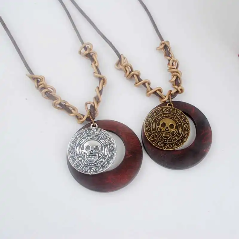 Винтажное ожерелье в античном стиле длинная веревочная цепочка подвеска виде