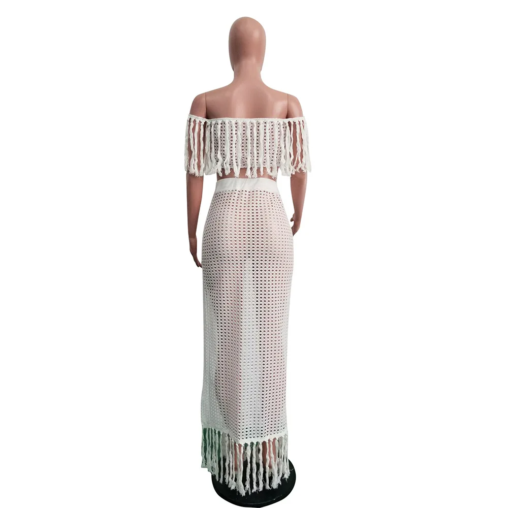 Пляжные купальные костюмы Coverup Outings Kaftan летнее платье 2 комплекта женские накидки с кисточками парео саронг размера плюс Tunica купальники