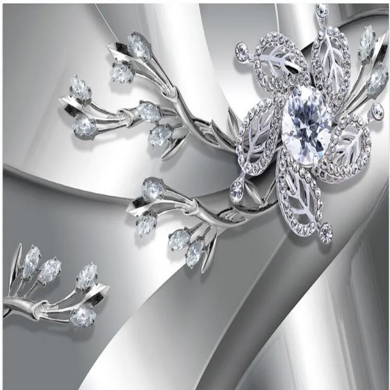 Большой заказ обои на стену крутые металлические текстурные украшения ТВ фон