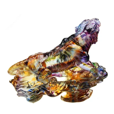 Тигровый метеорит стеклянные декоративные украшения бизнес-подарки чтобы