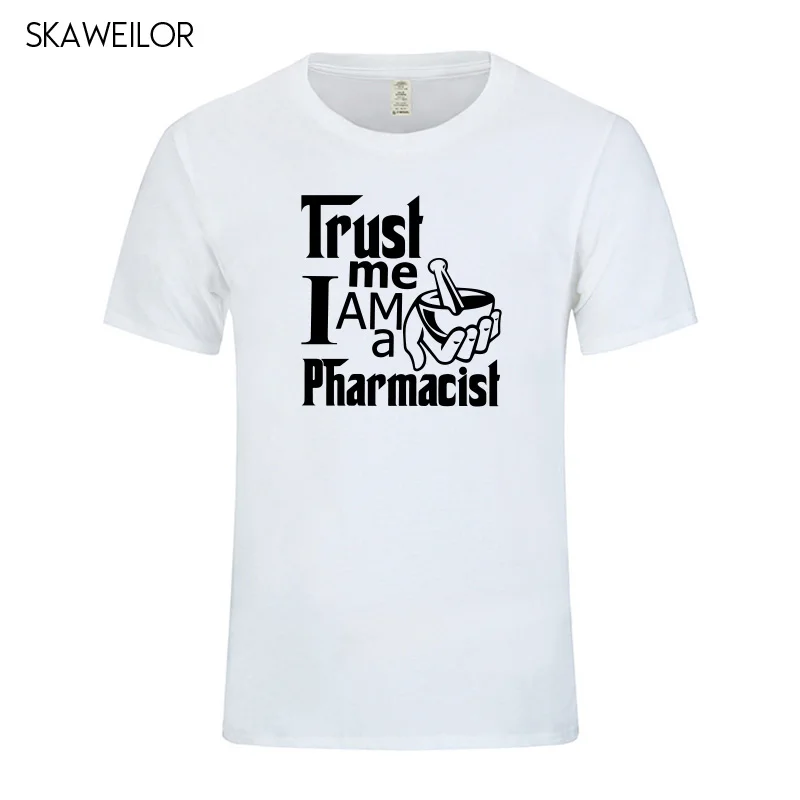 Trust Me Im A Pharmacist Футболка мужская летняя хлопковая Повседневная футболка с