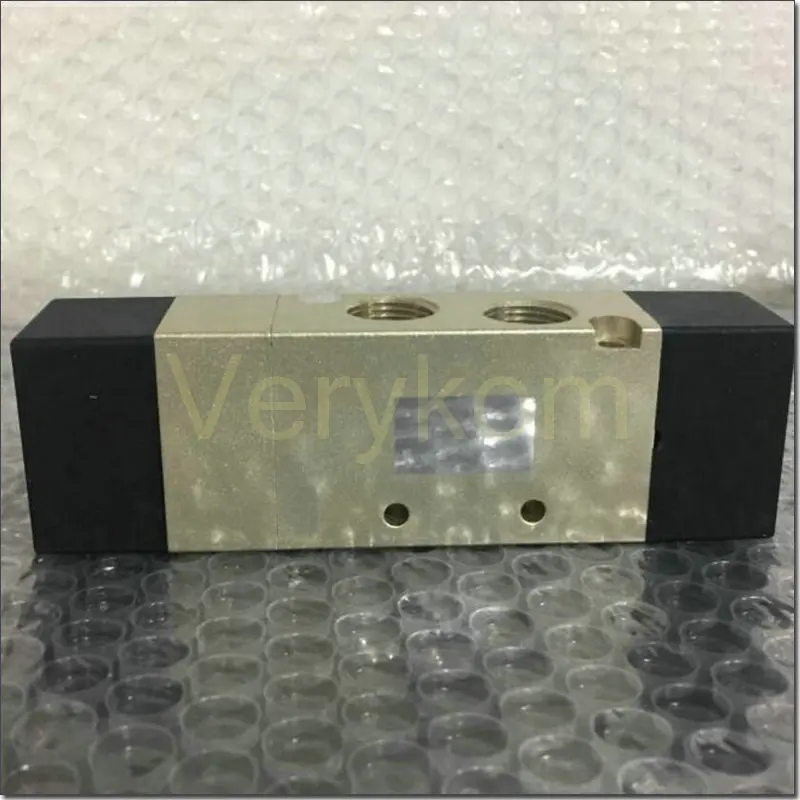 STNC 5 Way Center Close Solenoid Air Valve TG 3512A-06C 3522A-08C 3532A-10C 3542A-15C Port 1/8&quot 1/4&quot 3/8&quot 1/2&quot 24V DC 220V AC |
