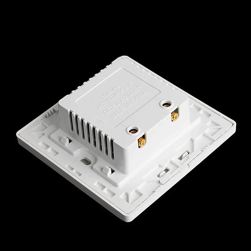 Высококачественная настенная розетка с двумя USB портами зарядное устройство
