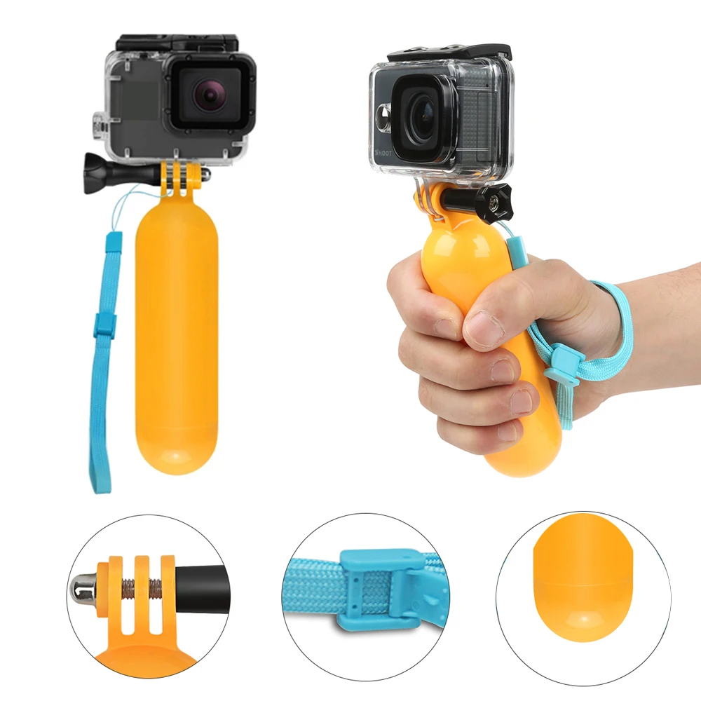 Универсальный аксессуар SHOOT для экшн Камеры GoPro Hero 9 8 7 6 5 Black Xiaomi Yi Lite 4K + Sjcam Eken H9