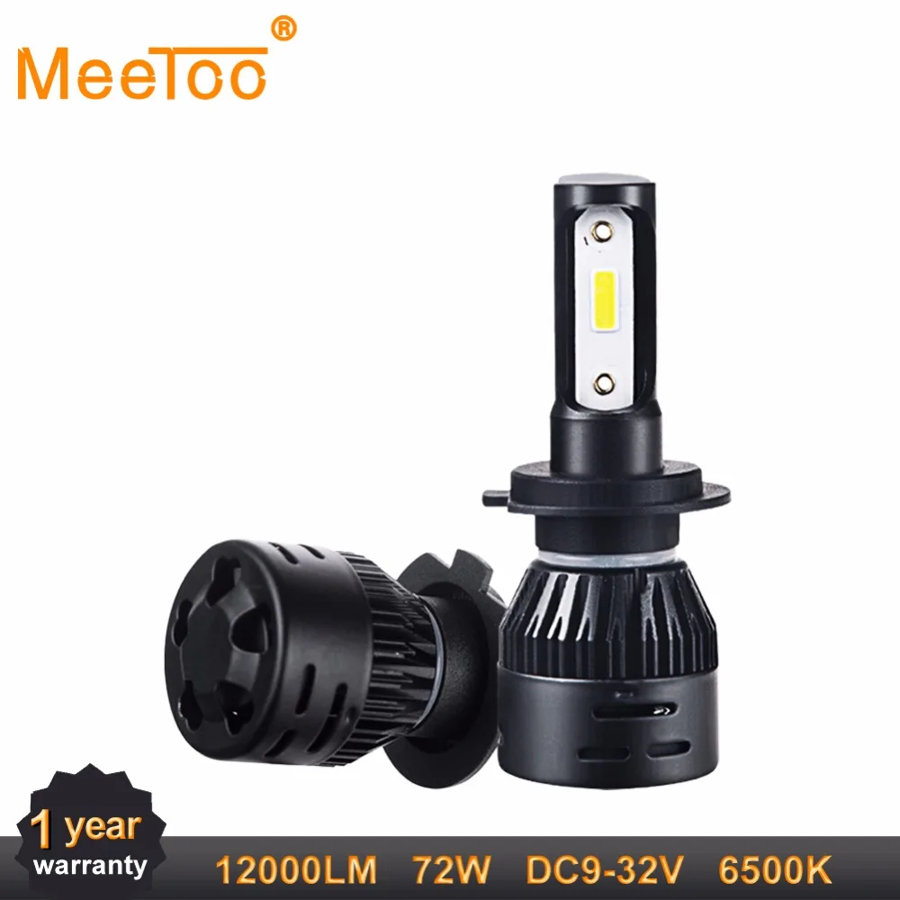 H4 Led H7 12В автомобилей головной светильник лампочка 9005 HB3 9006 HB4 72 Вт Мини авто фары H1 H8 H9 H11 12000Lm DOB чипы льда светильник Led лампы 24V