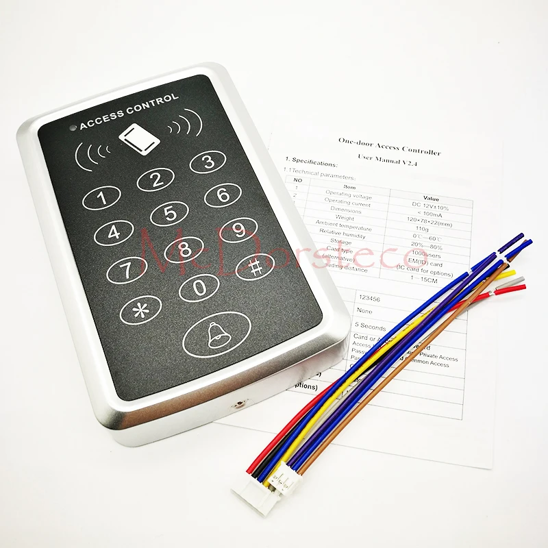 Автономный пульт управления доступом с 10 брелоками EM RFID клавиатура цифровая