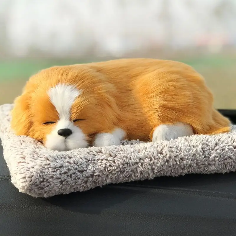 

Car Air Freshener Perfume Cute Simulation Sleeping Dog Decoration 200G Activated Carbon Deodorant Sleeping Dog Car Accessories
