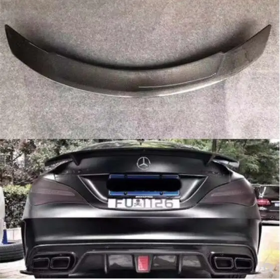 Углеродное волокно заднего крыла багажник выступ Спойлеры для Benz W117 CLA200 CLA220 CLA260