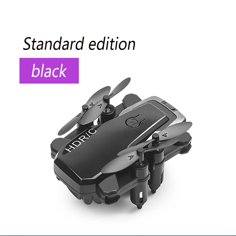 no camera-black Мини-Дрон с/без HD камерой Режим высокой фиксации RC Квадрокоптер RTF WiFi FPV складной Радиоуправляемый Дрон Голосовое управление игрушка для детей - Цвет: no camera-black
