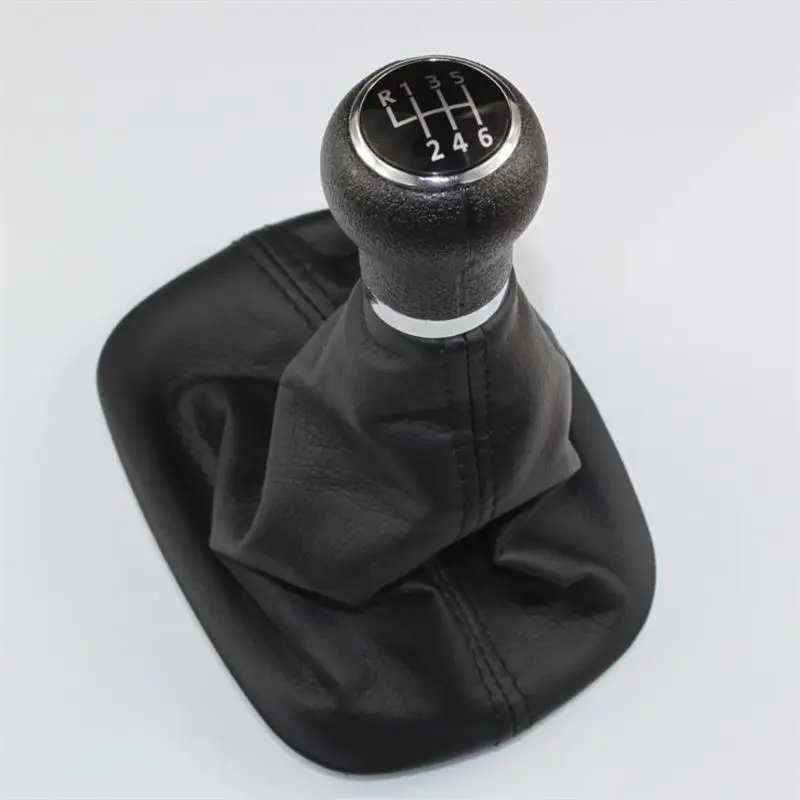 Для VW Passat B5 b5.5 1997 1998 1999 2000 2001 2002 2003 2004 2005 автомобиль-Стайлинг 6 Скорость Шестерни ручка переключения с PU кожаные ботинки