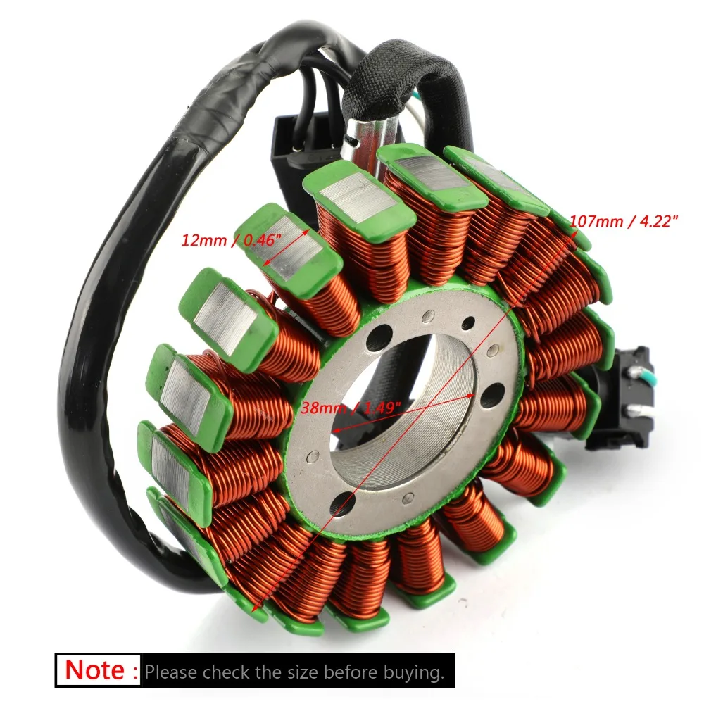 Areyourshop мотоциклетные катушка обмотки статора 18 палок для Kawasaki ex300 EX250 ниндзя 13-17 ER250 ER300 Мотоцикл аксессуары катушки