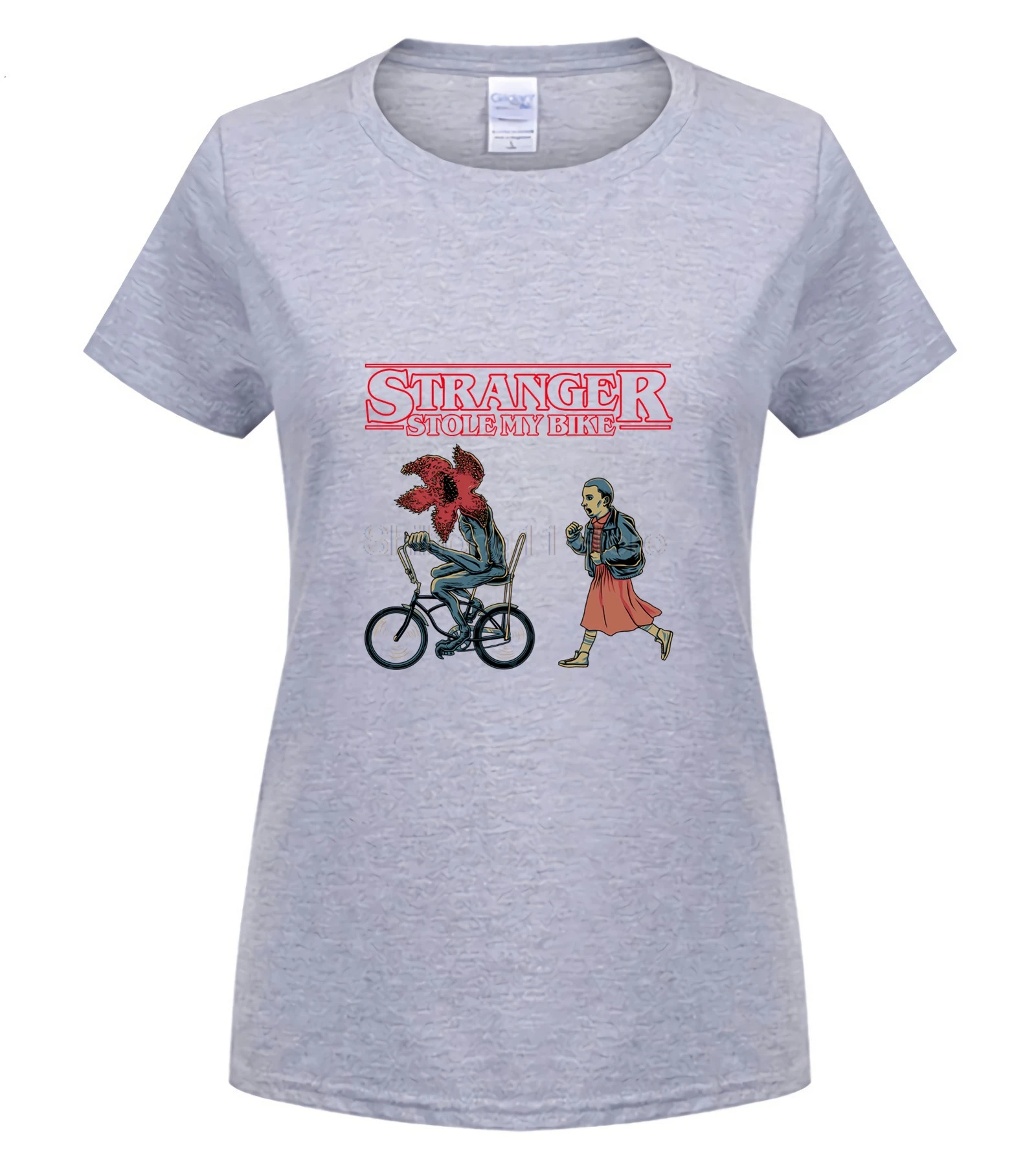 Stranger Stole My Bike Horror T-Shirt Brand T-shirt casual top Fun Men's Print Casual 100% Cotton Popular | Мужская одежда