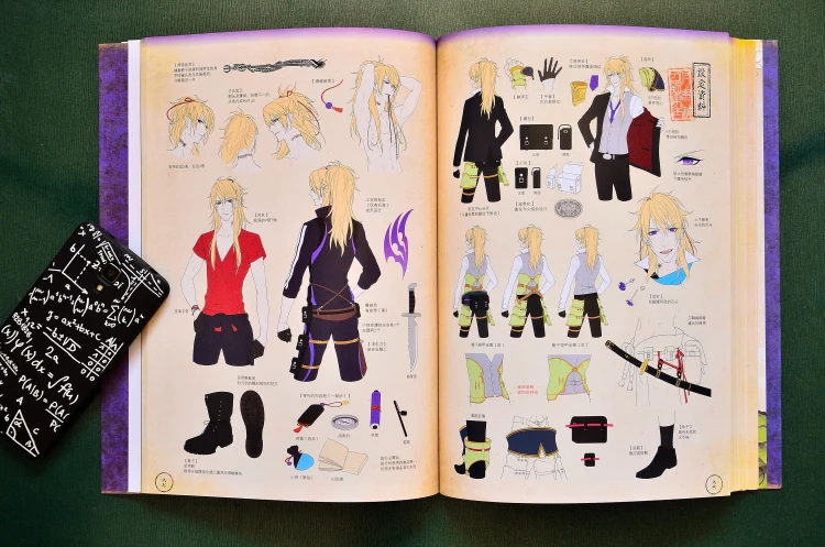 Япония Nitroplus: художественная книга Touken Ranbu 2 Kenran Zuroku Artbook наклейка каталог иллюстрации альбом картинки коллекция лимит