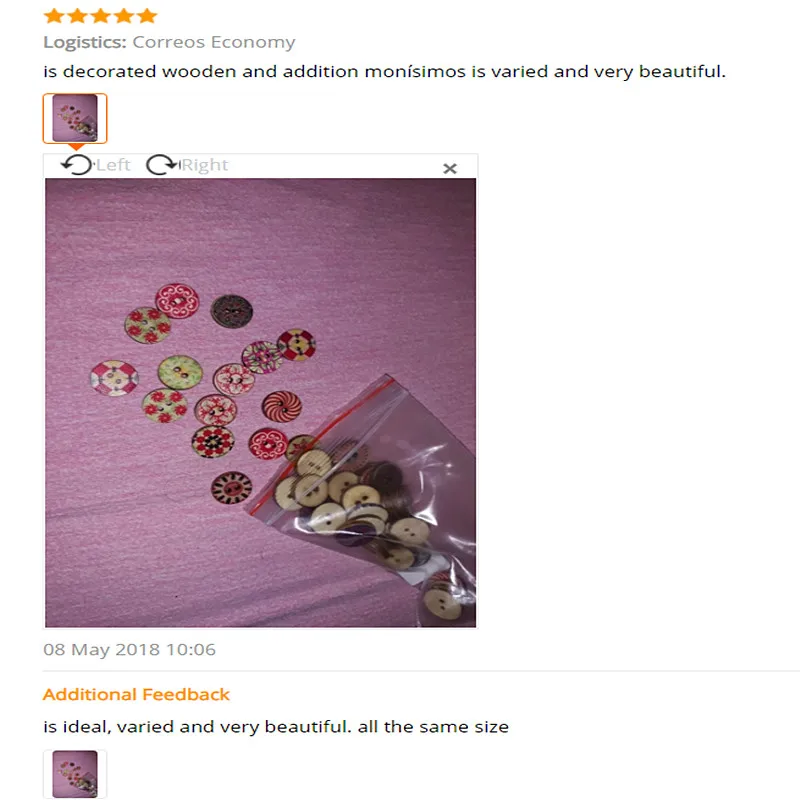 Деревянные пуговицы для пришивания деревянные 50 шт. 15 мм | Дом и сад