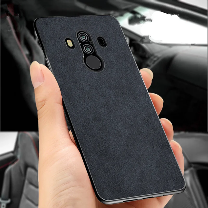 Итальянский роскошный замшевый кожаный чехол для Huawei Mate 20 pro 10 Pro чехлы корпус
