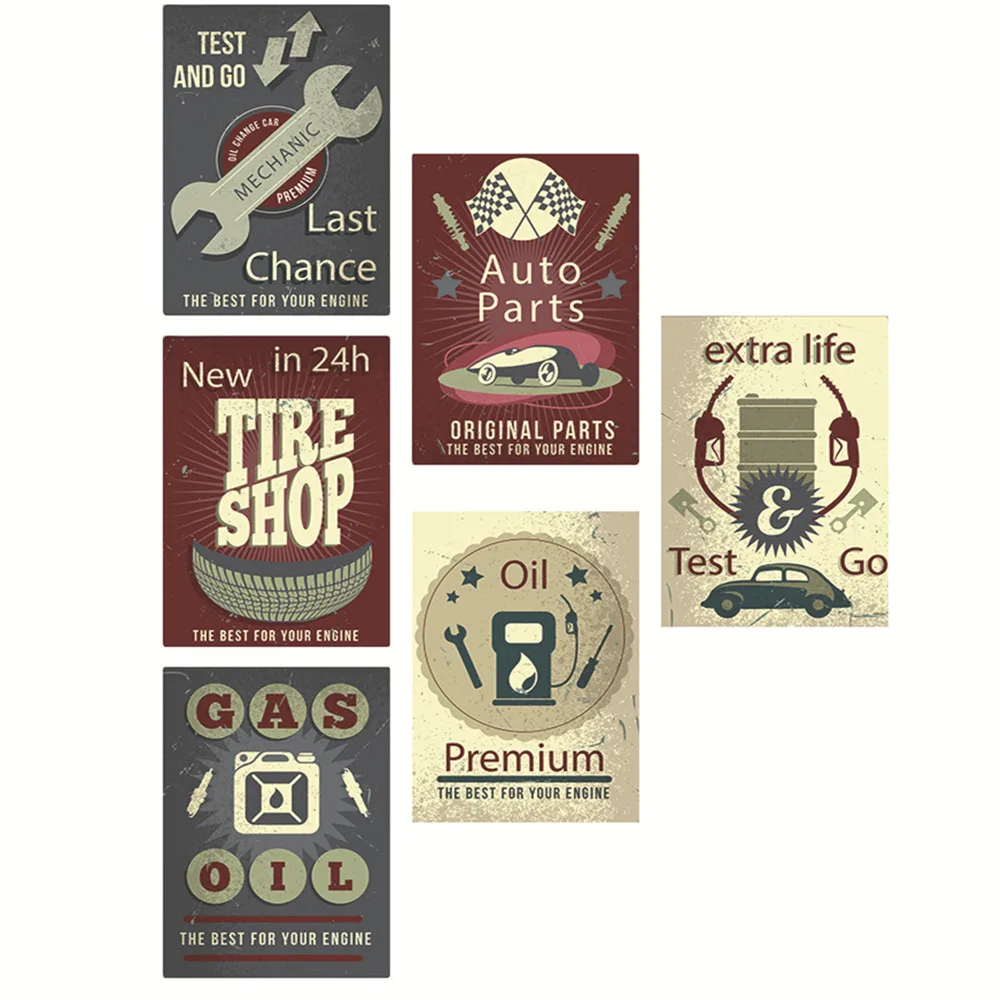 Motorcycle Car Repair shop 66 Motor Oil Tin SIGN Dad Garage decor Tire Poster old Metal Painting 30X20 CM | Дом и сад