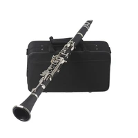 bb flat clarinet black bakelite silver keys with carry case reed cleaning cloth mini screwdriver woodwind instrument parts