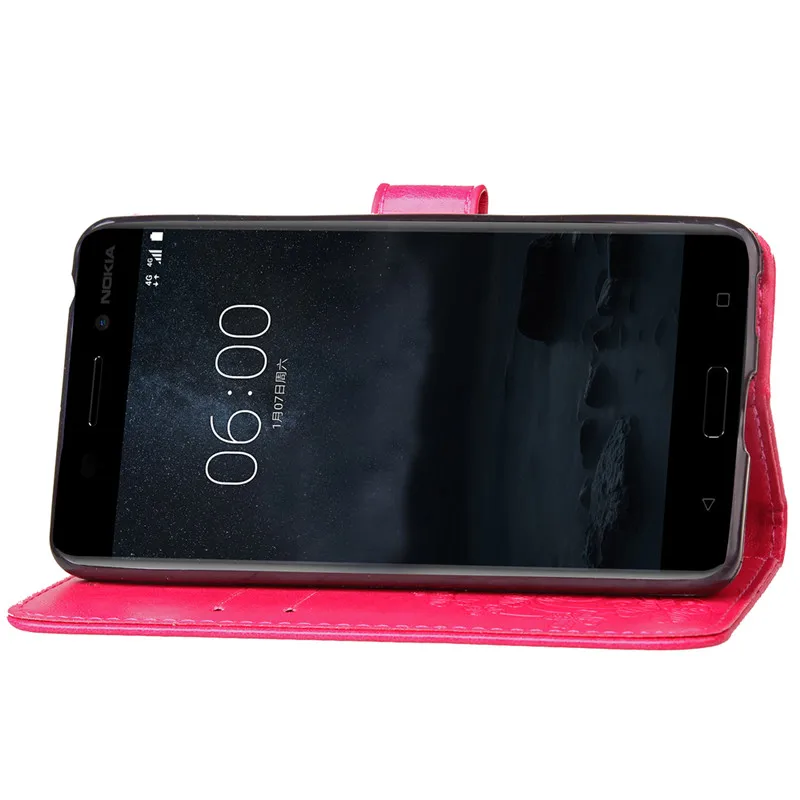 Чехол для Nokia 5 чехол 2017 откидной из искусственной кожи телефона TA-1053 TA-1024 TA-1044 TA 1053