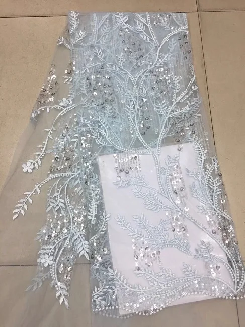 Кружева мятного цвета ткань зеленого для вечеринки Высококачественная