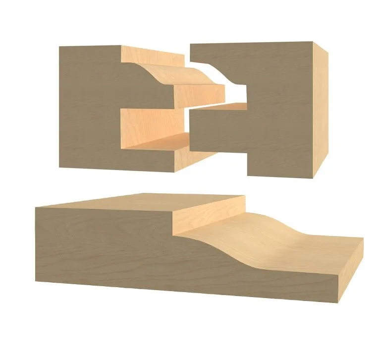 3 шт. набор направляющих и штифтов с панельным битовым фрезерным станком-Ogee-1/2