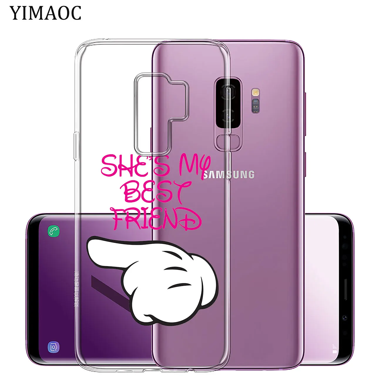 Мягкий силиконовый чехол для телефона YIMAOC My Best Friendship & love из ТПУ Samsung Galaxy S10e S10 S9 S8