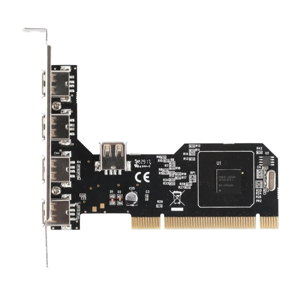 PCI-карта 480 Мбит/с 5 портов и 4 внешних порта | Компьютеры офис
