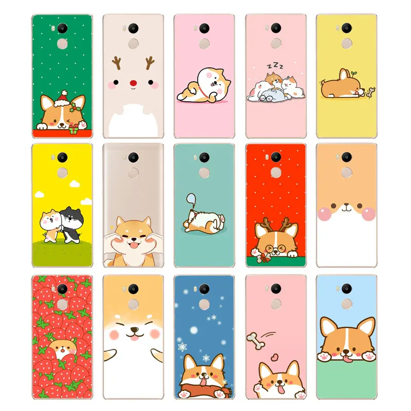 DREAMFOX M317 Cut Corgi Мягкий ТПУ силиконовый чехол для Xiaomi Redmi Note 3 4 5 Plus 3S 4A 4X 5A Pro Global |