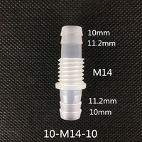 10 m14 10 plastic connector hose adaptor straight connector pipe coupling