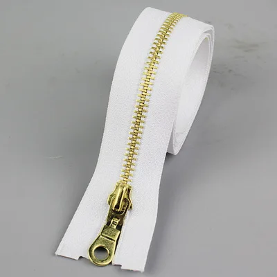 white 2 шт. Meetee 5# металлическая молния 70 см 80 см открытая молния DIY аксессуары для одежды швейные инструменты куртка пальто одежда на молнии - Цвет: white