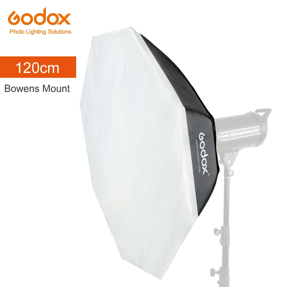 Софтбокс Godox 120 см 4" Octagon Studio стробоскоп софтбокс с креплением Bowens для студийной вспышки