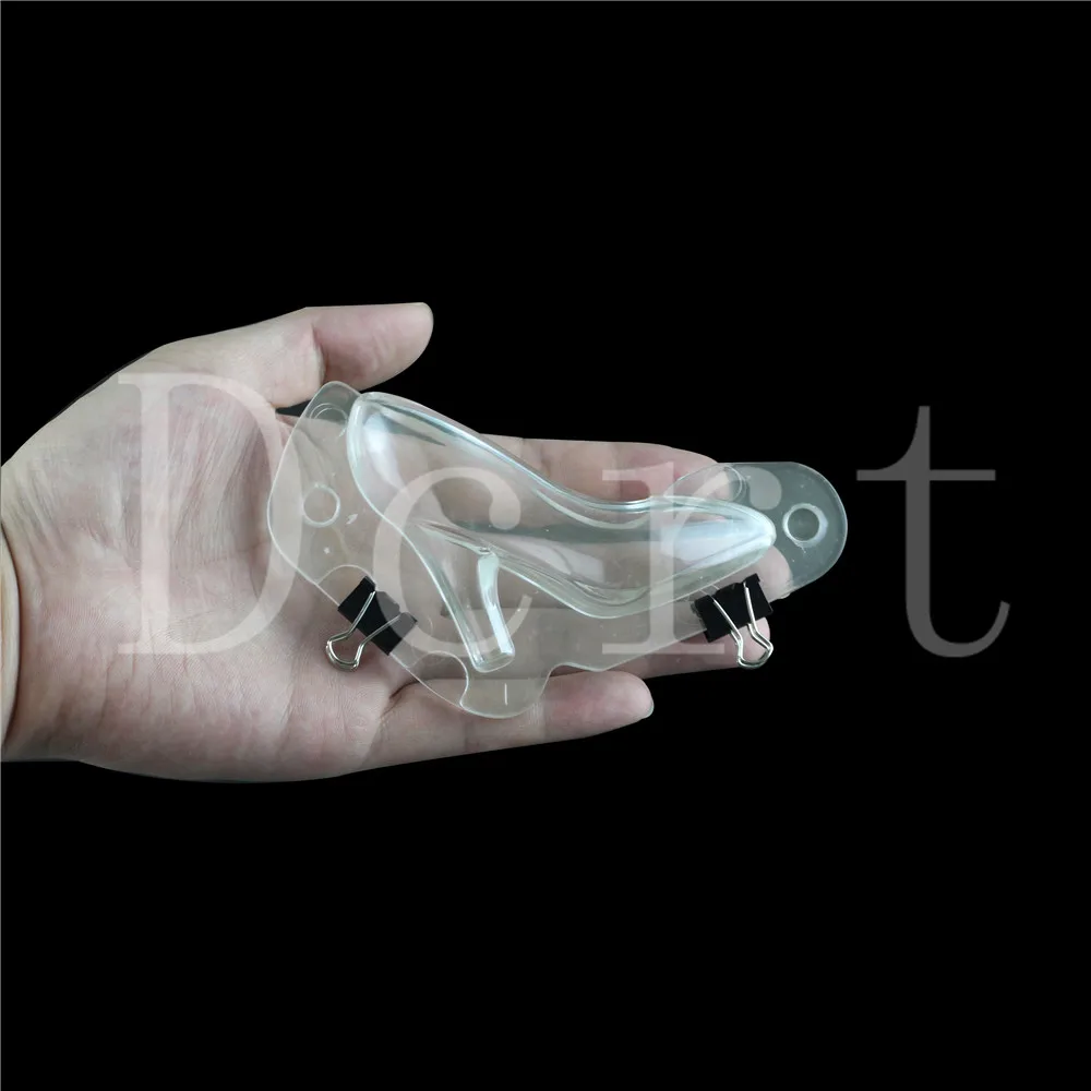 Мини размер 3d форма для шоколада на высоком каблуке с клипсами DIY формы помадки