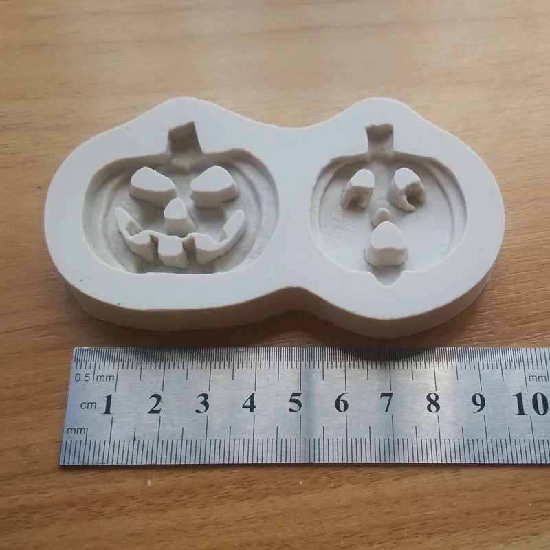 Форма Тыква на Хэллоуин силиконовая форма для торта шоколадная фотография