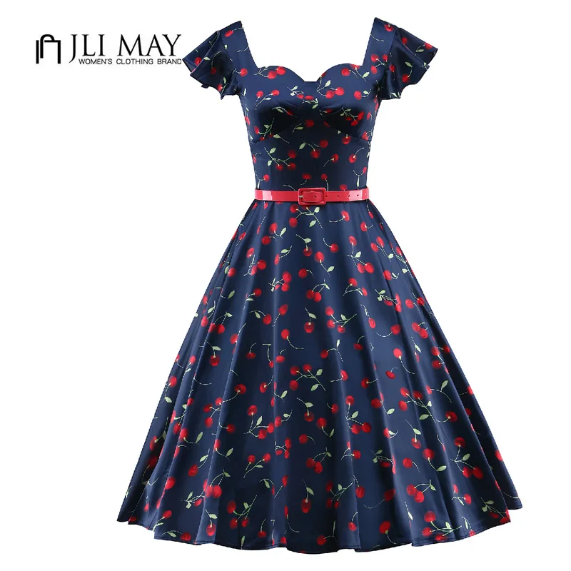 Женское винтажное платье с рукавом бабочкой и V образным вырезом| |