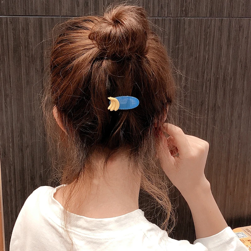 

2Pcs/set Fruit Watermelon Banana Hair Clip Korean Style Hairpin Cute Hair Accessories Sweet Headwear For Women Girls Elegant