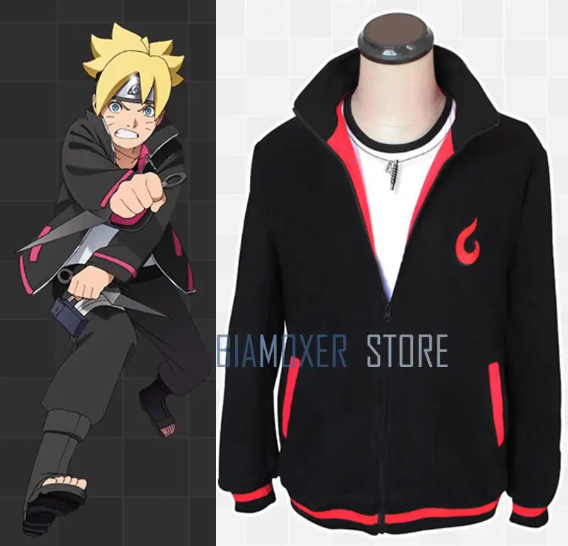 Аниме Наруто Узумаки боруто флисовые Косплей Костюм Boruto Повседневная Толстовка