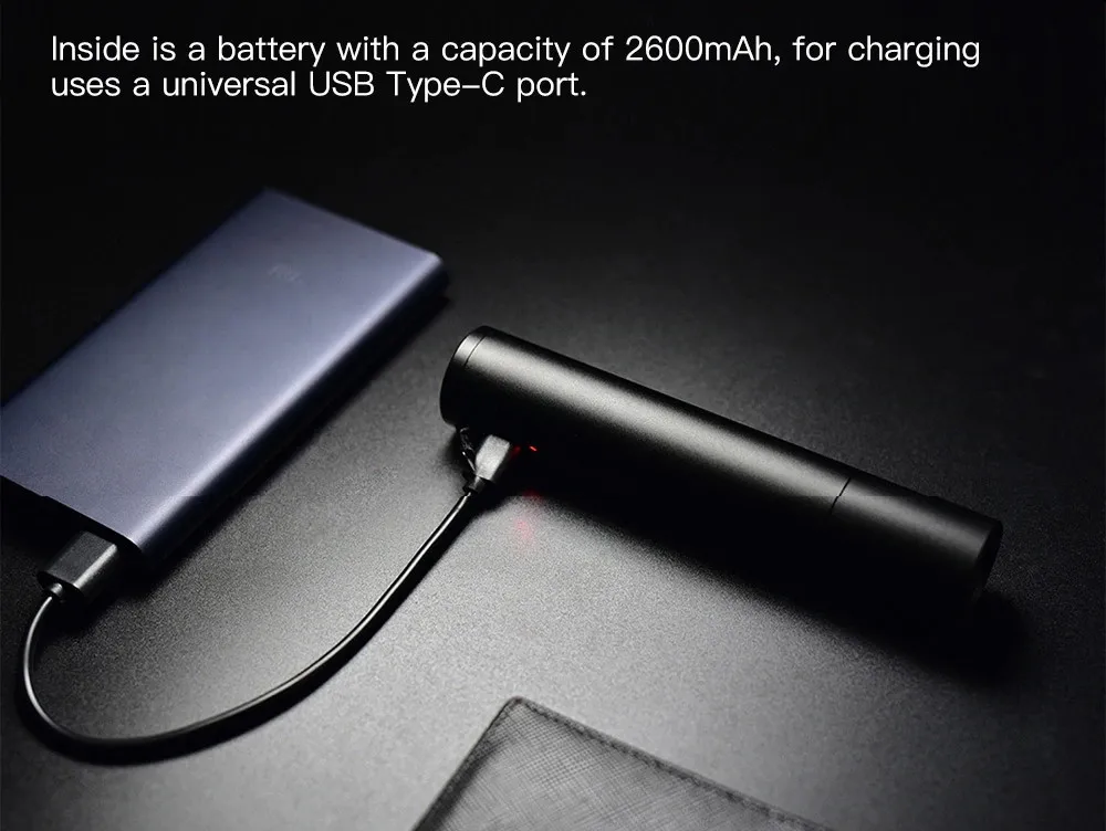 Xiaomi Portable Flashlight 11 Adjustable Modes USB Charging Port with Rotatable Lamp Head 3350mAh Lithium Battery Flash light | Бытовая