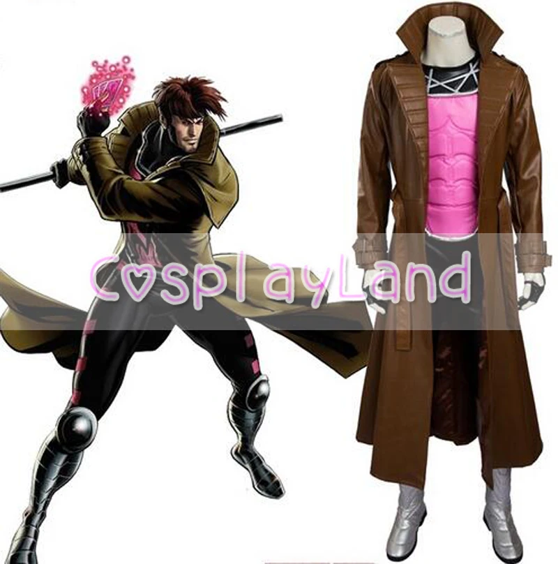 Gambit костюм для косплея взрослых костюмы на Хэллоуин мужчин супергероя X мужской