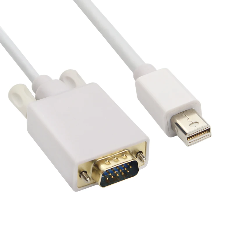 Shchv полный Медь MINI DP TO VGA кабель преобразователя адаптер 1.8 м 1080 P мини Дисплей