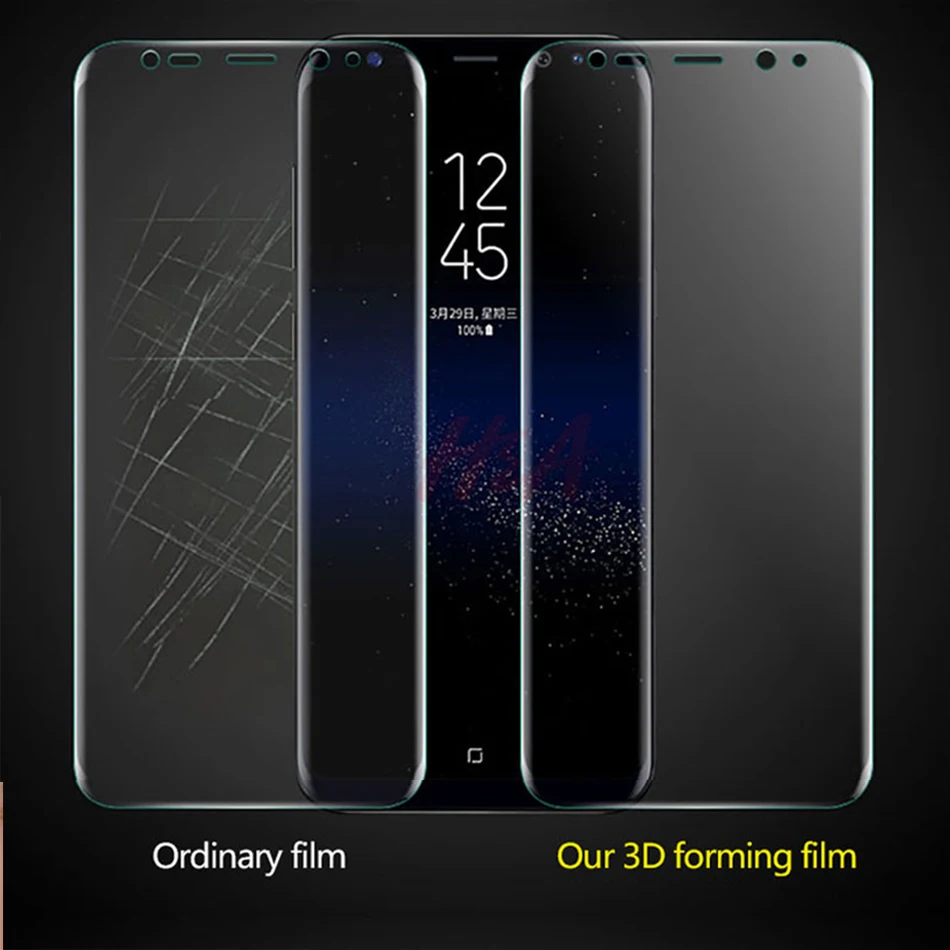 3D изогнутая мягкая защитная пленка для Samsung Galaxy S7 S6 Edge полное покрытие Защитная