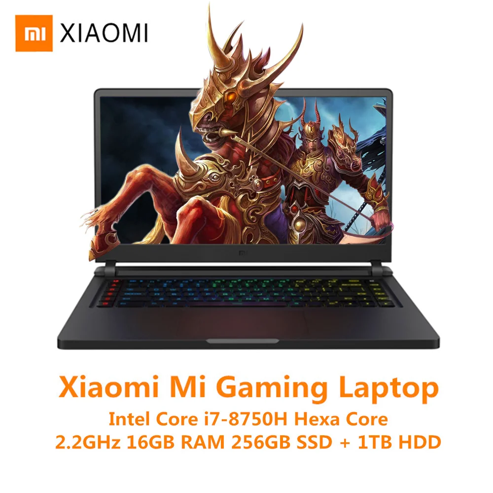 Ноутбук Xiaomi mi Ga ng Windows 10 Intel Core I7 8750H 16 ГБ ОЗУ 256 Гб SSD 1 ТБ HDD HD notebook type C Bluetooth