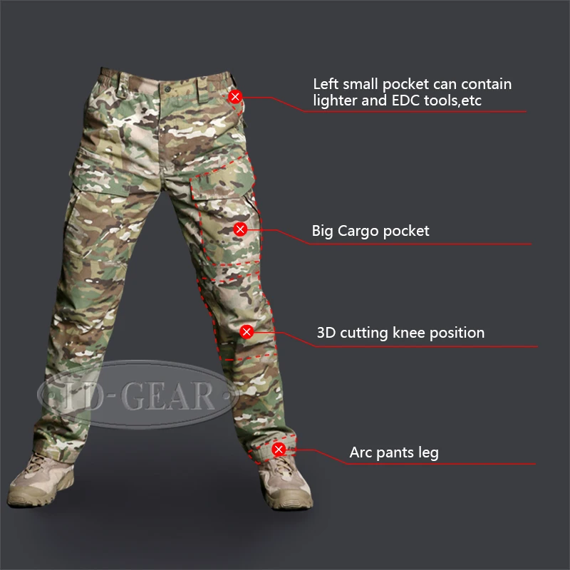 IDOGEAR M2 полицейский Duty тактические брюки охотничьи армейские брюки страйкбол camoflage MultiCam 3202